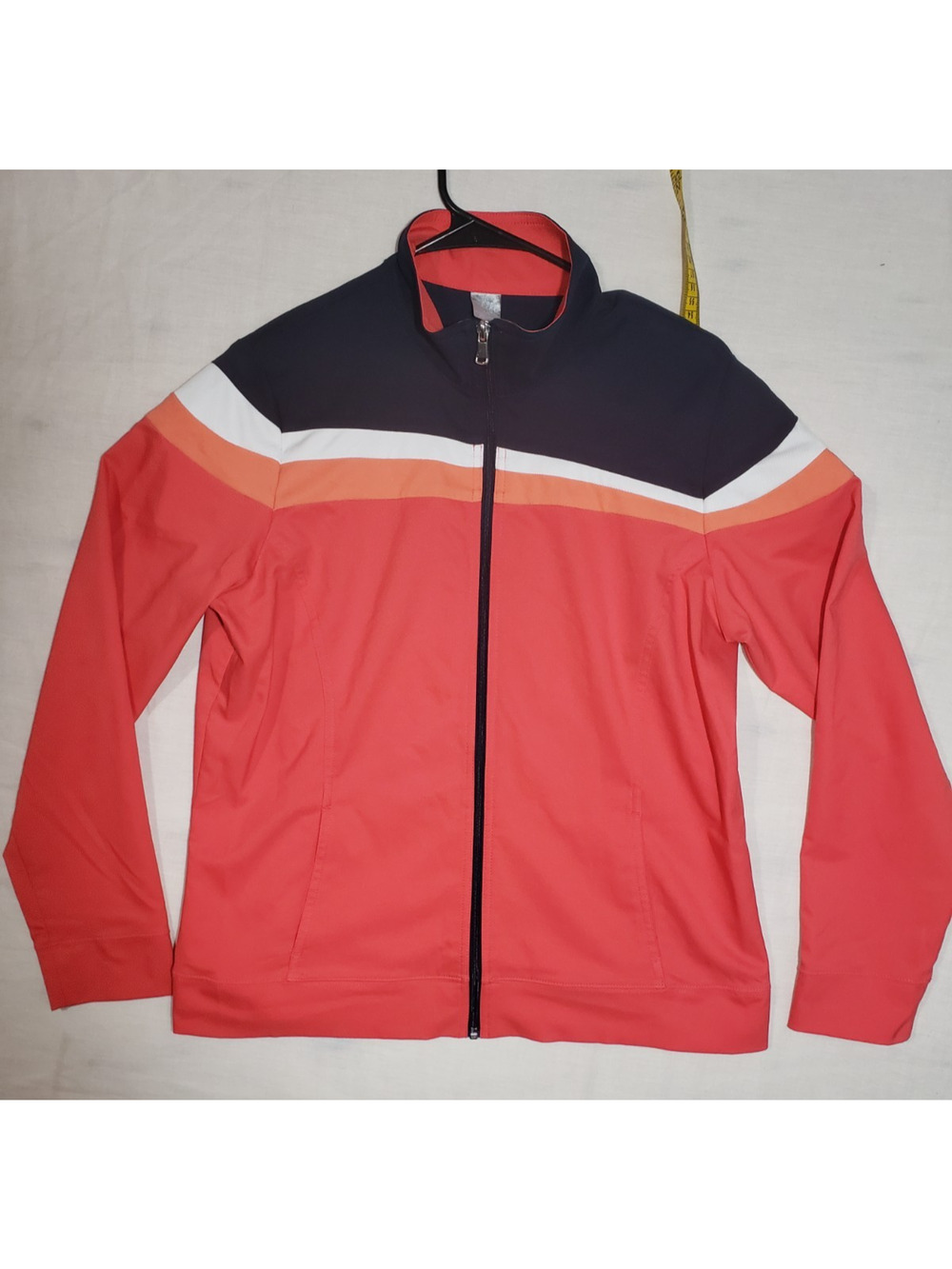 Womens Large Zip Up Sweater Workout Yoga Life Brand R144